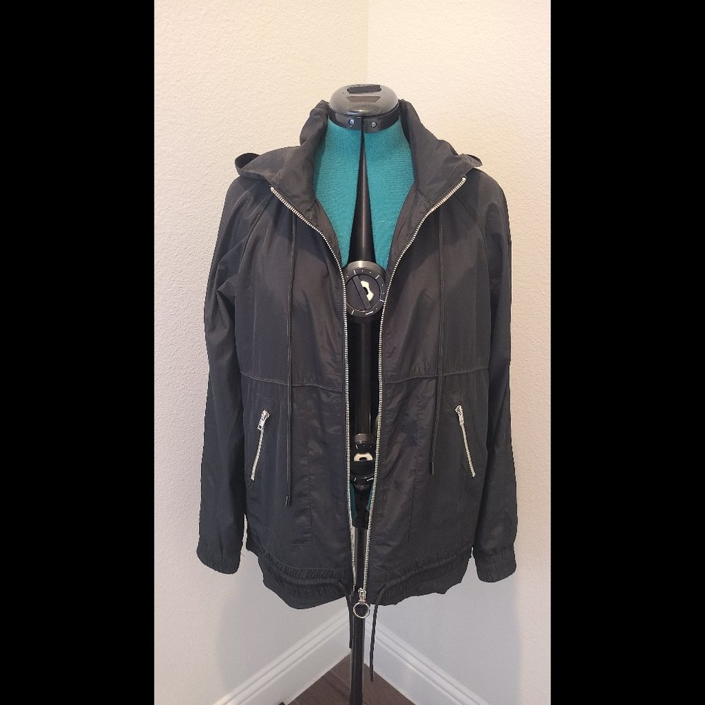 SEEK the Label Black Anorak Zipper Jacket Womens Size Medium